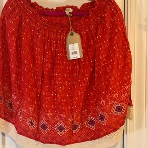 True Craft Skirt NWT Americana Skirt Sz 2X Red White Blue